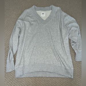 AERIE DOWN-TO-EARTH V-NECK SWEATSHIRT